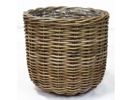 Basket Rattan D43H40CM Grey MT3 - afbeelding 2