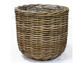 Basket Rattan D43H40CM Grey MT3 - afbeelding 2