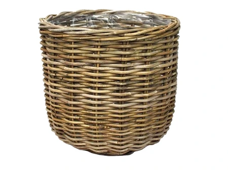 Basket Rattan D43H40CM Grey MT3 - afbeelding 4