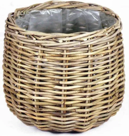 Van der Leeden Basket Round D26H24CM Grey
