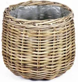 Van der Leeden Basket Round D26H24CM Grey