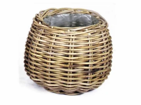 Basket Round D26H24CM Grey