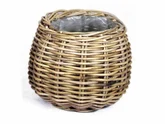 Basket Round D26H24CM Grey
