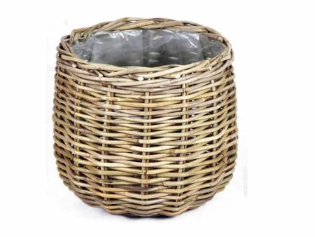 Basket Round D38H33CM Grey
