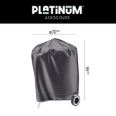 Bbq kettle cover Ø67cm Anthracite - afbeelding 1