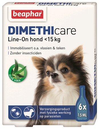 Beaphar DIMETHIcare line-on hond <15kg 6pip