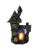 Beeld spookhuis LED H 49 cm
