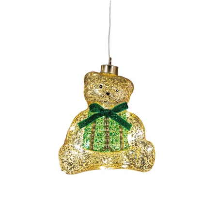 Beer led glas 16x14cm brons