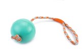 Beeztees Bal No3+Koord - Hondenspeelgoed - Mint - 30 cm