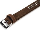 Beeztees Buffalo - Halsband Hond - Leer - Bruin - 55 cm x 30 mm