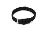 Beeztees Buffalo - Halsband Hond - Leer - Zwart - 55 cm