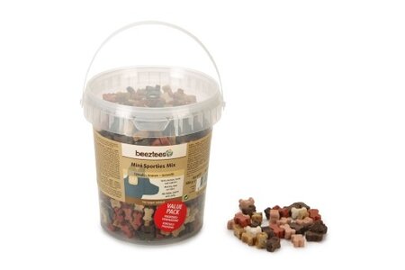 Beeztees Mini Sporties Mix - Hondensnack - Voordeel - 500 gram