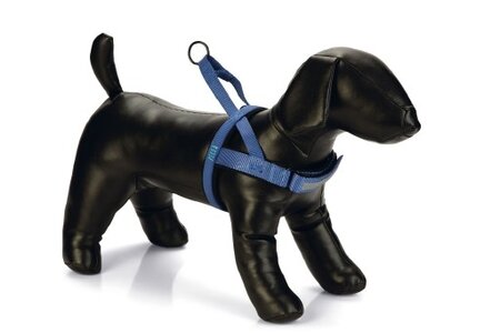Beeztees Parinca Premium Comfort - Hondentuig - Nylon - Blauw - 62-74 cm x 25 mm