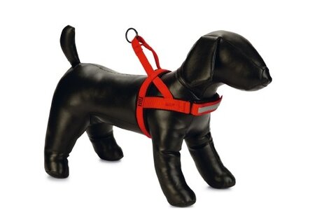 Beeztees Parinca Premium Comfort - Hondentuig - Nylon - Rood - 72-90 cm x 30 mm
