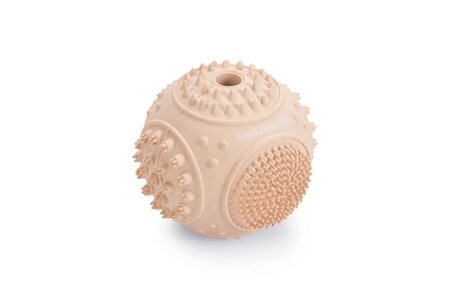 Beeztees Puppy Dental Bal - Hondenspeelgoed - Rubber - Roze - 5 cm - afbeelding 1