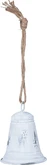 Bel Met Jute Hanger 9X13cm Wit - afbeelding 2