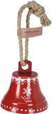 Bel Met Jute Touw 12X13cm Rood - afbeelding 4