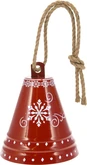 Bel Met Jute Touw 19X23cm Rood - afbeelding 2