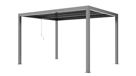 Bergamo aluminium Terrasoverkapping 3x4m met verlichting