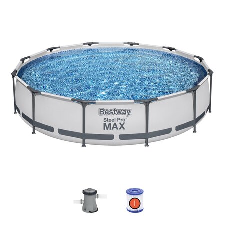 Bestway zwembad steel pro max set rond 366 - afbeelding 2