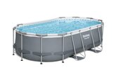 Bestway zwembad power steel set ovaal grijs 427 - afbeelding 4