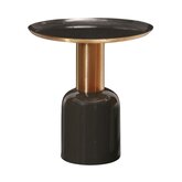 Bijzettafel groen-grijs D40,5x41cm