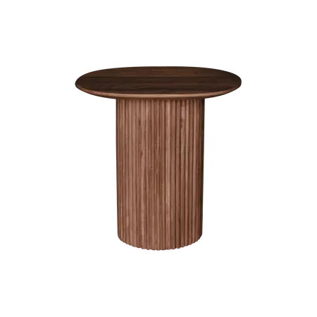 Bijzettafel Hamar L 56 x B 42 x H 56 cm walnut