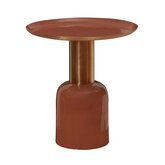 Bijzettafel oud roze D40,5x41cm