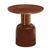 Bijzettafel oud roze D49,5x52cm