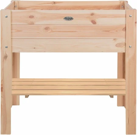 Esschert Design Blank houten kweektafel met L voet S