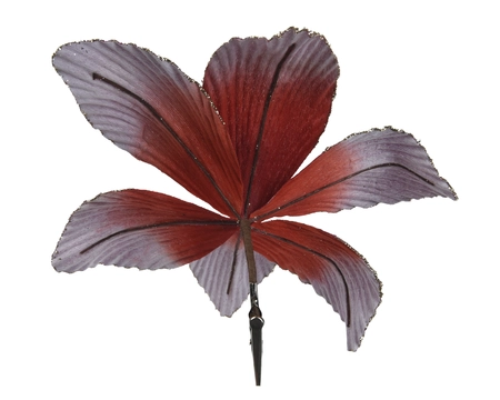 Bloem polyester fluweel d23h10cm a3 - afbeelding 2