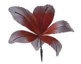 Bloem polyester fluweel d23h10cm a3 - afbeelding 2