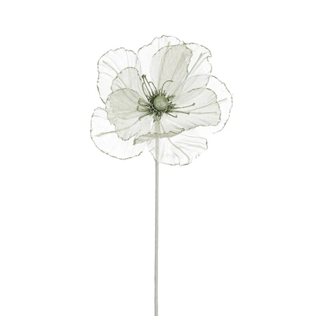 Bloem tak l.groen glitter - l45cm