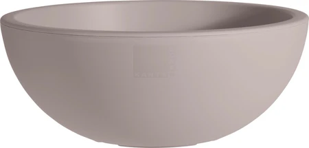 BLOEMPOT DIA 40XH16CM TAUPE - afbeelding 2