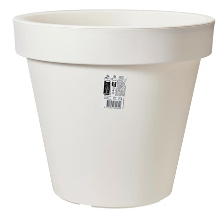 Bloempot Ek Rond 60Xh52Cm Wit
