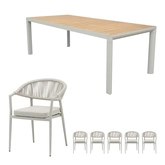 Bo dining set zand voor 6 personen - afbeelding 1