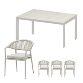 Bo diningset zand  voor 4 personen - afbeelding 1