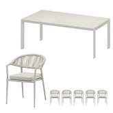 Bo diningset zand  voor 6 personen - afbeelding 1