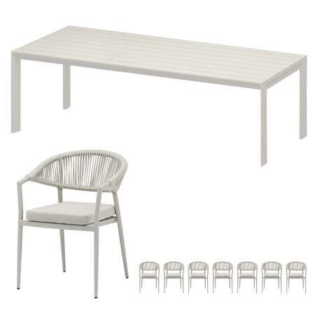 Bo diningset zand  voor 8 personen - afbeelding 1