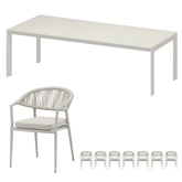 Bo diningset zand  voor 8 personen - afbeelding 1