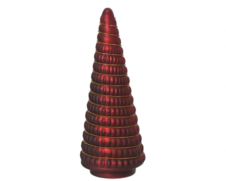 Boom glas d12h30cm rood