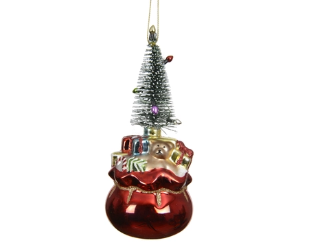 Boom glas d7h15cm rood
