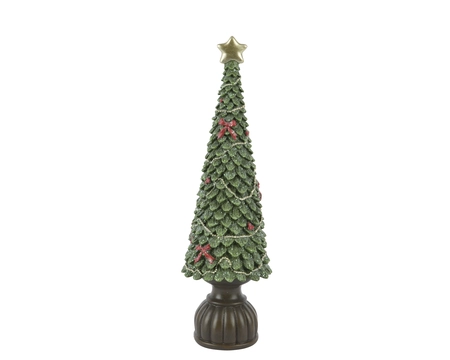 Boom polyresin d14h44cm groen