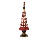 Boom polyresin L10.5b10.5h35cm rood