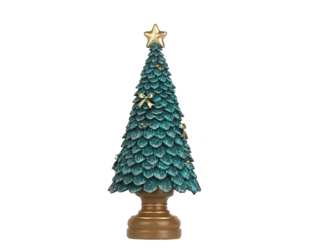 Boom polyresin L10b10h23cm Emerald