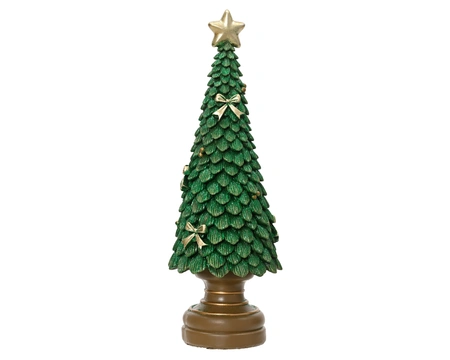 Boom polyresin L12b12h36cm groen