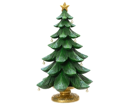 Boom polyresin L20b22.50h36.50cm groen