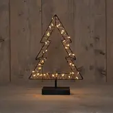 Boom zwart met verlichting 24 x 35,5 cm - afbeelding 2