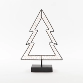Boom zwart met verlichting 24 x 35,5 cm - afbeelding 1