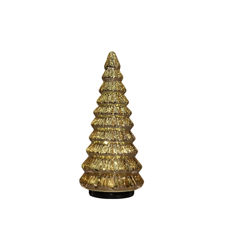 Boompje glas draaiend 30cm goud - afbeelding 1